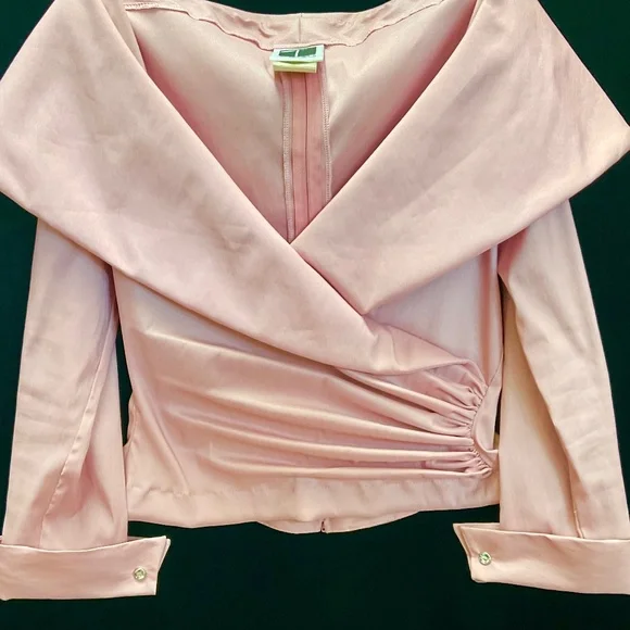 Tadashi Dusty Rose designer blouse - Picture 13 of 14
